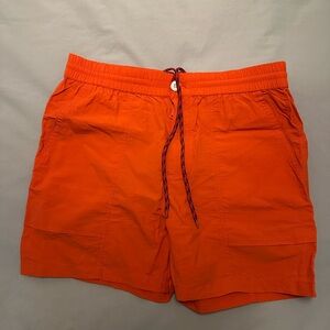 Alex Mill Nylon Red Shorts with Red Drawstring